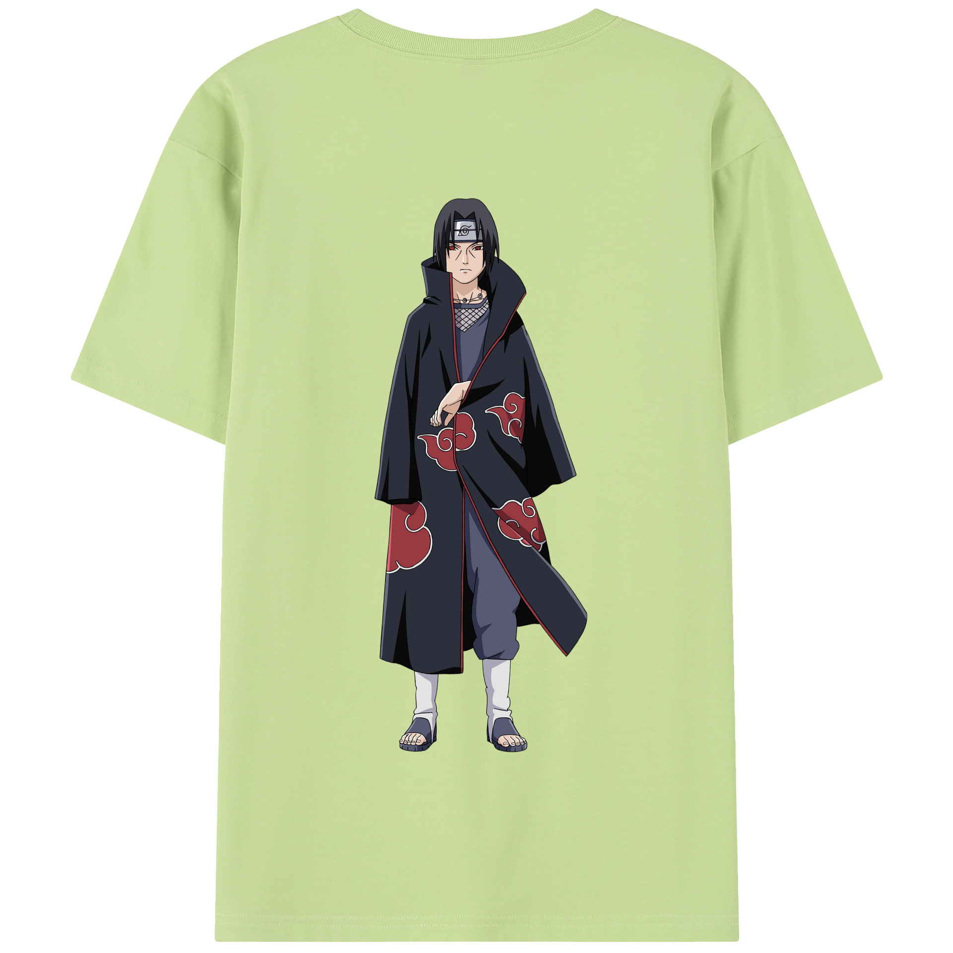（画像用） NARUTO -ナルト- うちは イタチ Uchiha Itachi 綿100％半袖Tシャツ（背面プリント）
